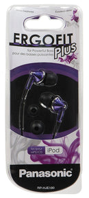 Panasonic RP-HJE190E Deep Bass Fit In-Ear Headphones - Purple
