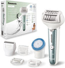 Panasonic ES-EL8C Wet and Dry Cordless Epilator with 7 Attachments & LED Light (UK Plug)