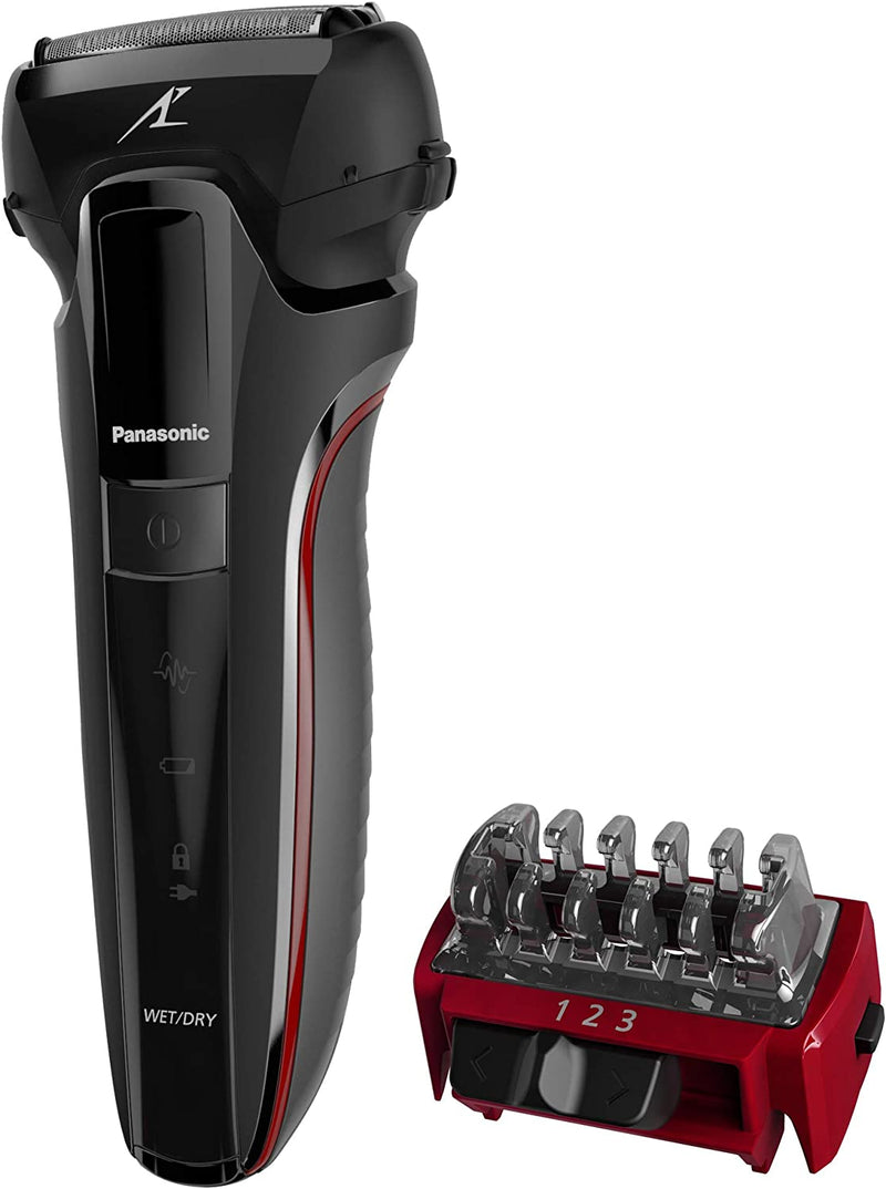 Panasonic ES-LL21 Wet & Dry Electric 3-Blade Shaver for Men with Free Extra Beard Trimming Attachment