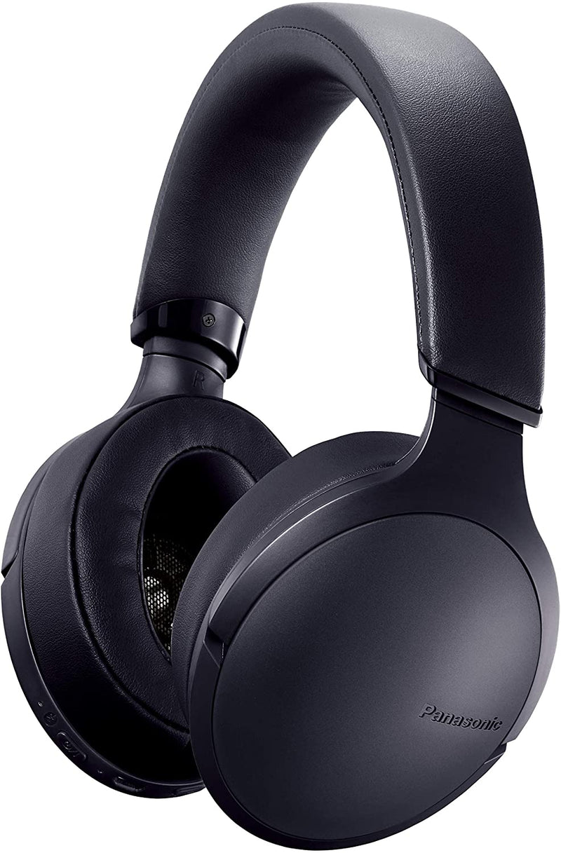 Panasonic RP-HD305BE-K Premium High Resolution Wireless Bluetooth Over-Ear Headphones with Microphone and 3 Different Sound Modes - Black