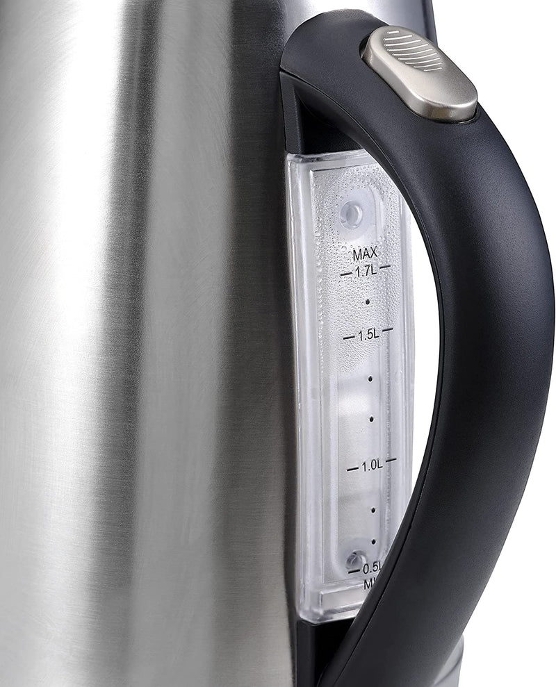 Zanussi ZEK-1295D Digital Cordless Kettle LED Display - Stainless Steel