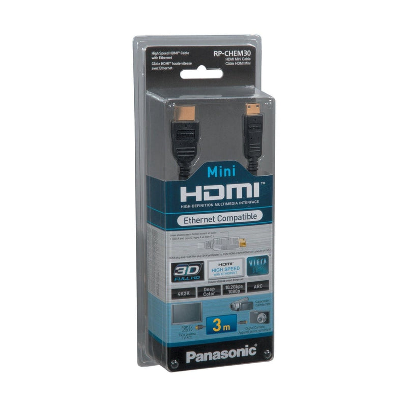 Panasonic RP-CHEM30 3m Mini HDMI Cable-Ethernet