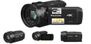 Panasonic HC-VX1 EB-K Camcorder/Camera 4K - Leica Dicomar Lens - 25mm Wide Angle / 24x Optical / 32 x Intelligent Zoom, Wireless Multi Camera