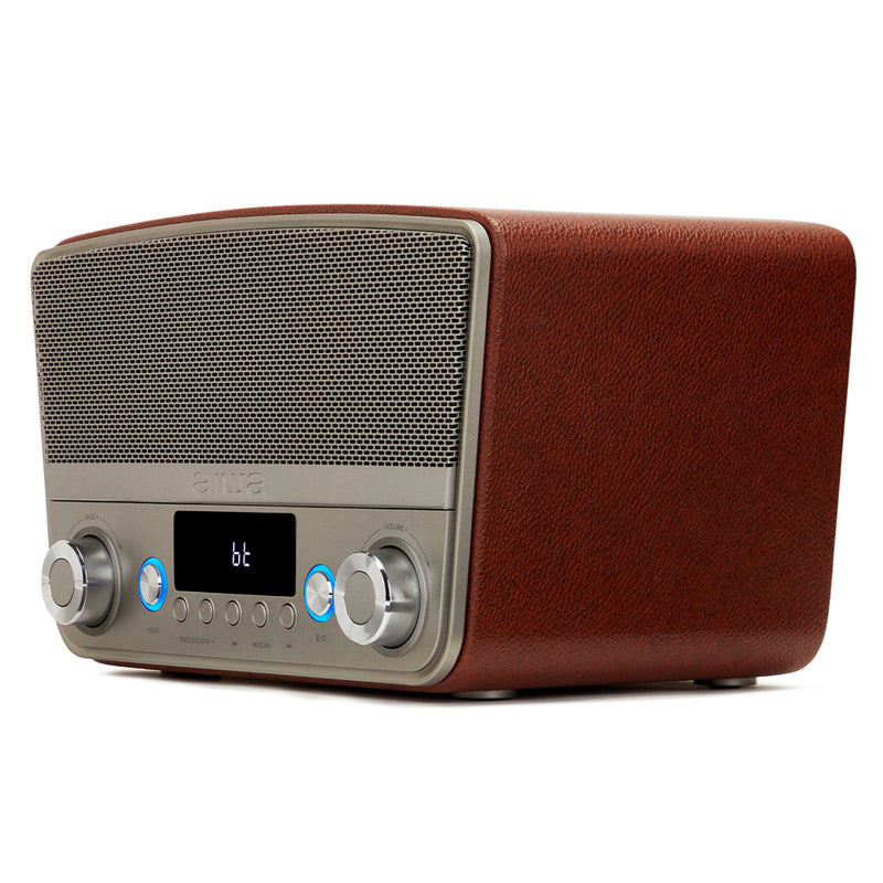 Aiwa BSTU-750 Vintage Style Multimedia Compact Home Speaker
