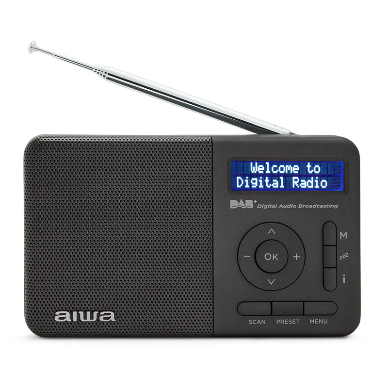 Aiwa RD-40DAB Digital Portable Radio Dab+/FM-RDS Radio with Dual Alarm Clock