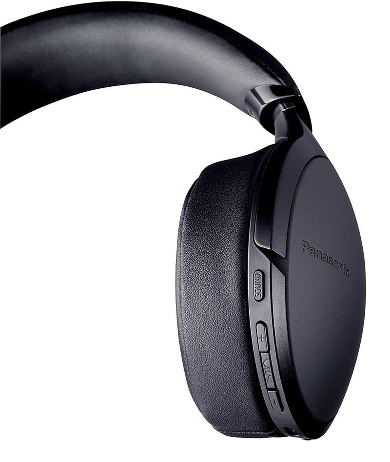 Panasonic RP-HD305BE-K Premium High Resolution Wireless Bluetooth Over-Ear Headphones with Microphone and 3 Different Sound Modes - Black