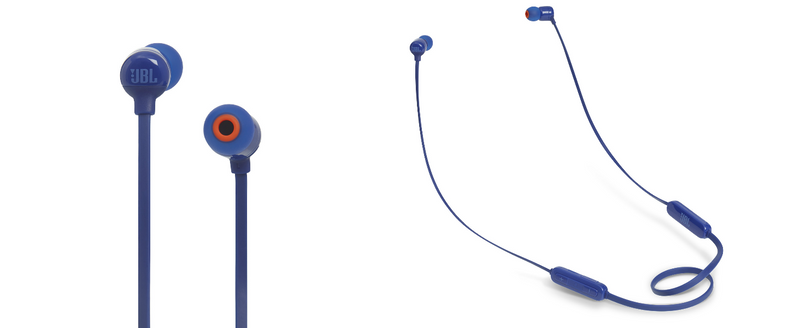 JBL Tune T110BT Wireless Headphones Blue With Microphone / Remote