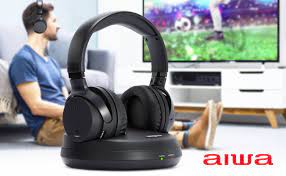 Aiwa WHF-880 TV Stereo Wireless Headphones Headband