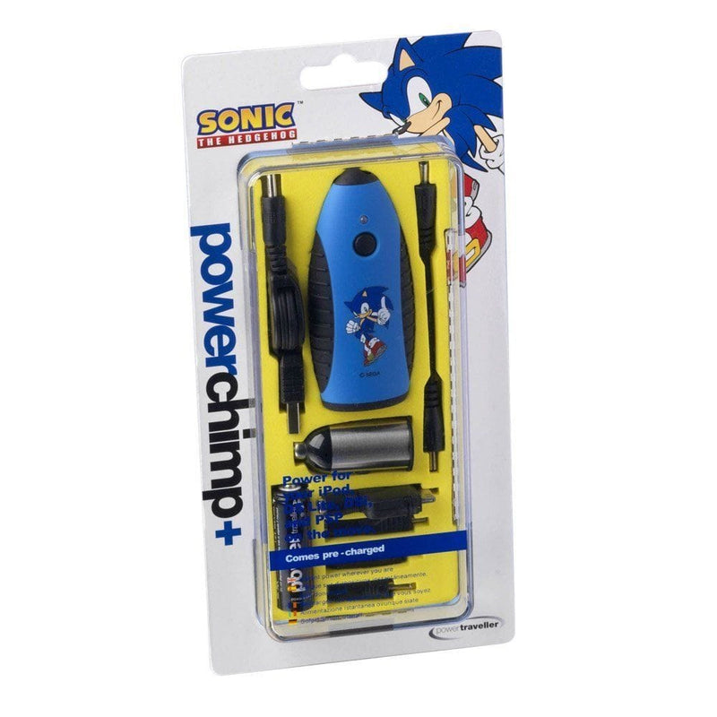 PowerTraveller Sonic The Hedgehog Powerchimp+ Portable Charger Kit including LED torch