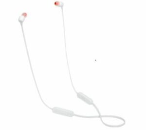 JBL T160BT White Bluetooth Wireless Headphones with Mic- White