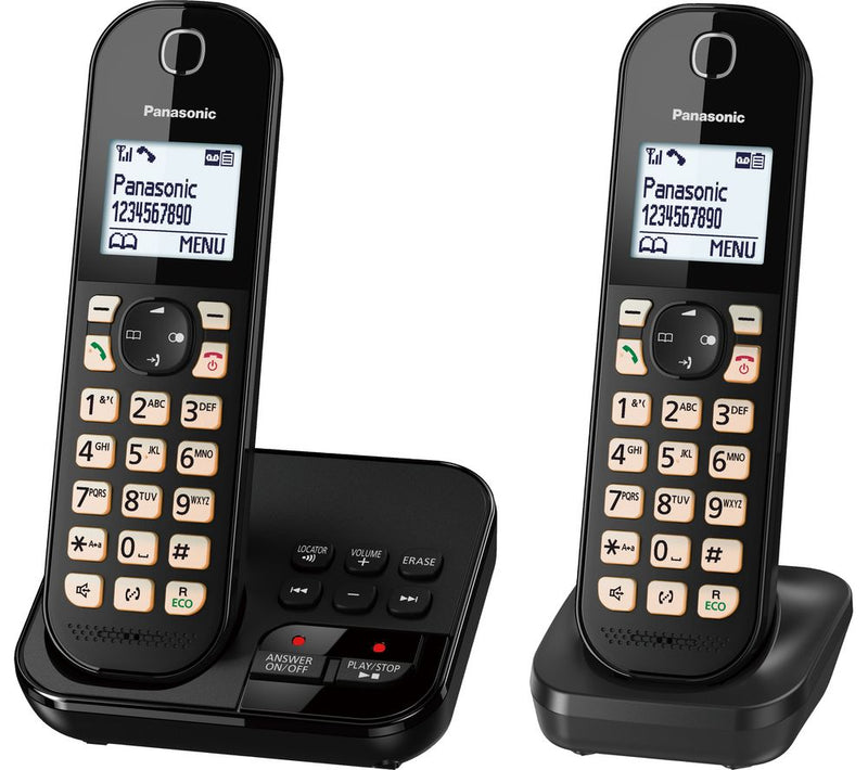 PANASONIC KX-TGC462EB Cordless Phone - Twin Handsets (Box Damaged)